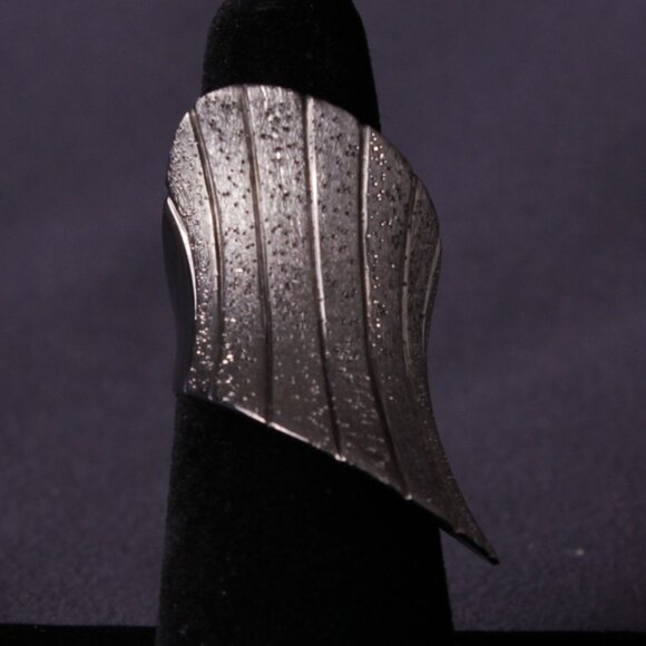 Designer JCM Jacmel Mauritius Italy 925 Sterling Silver Long Wide Band Ring - Picture 1 of 5